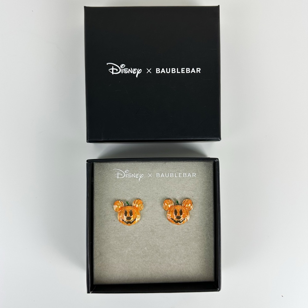 DISNEY x BAUBLEBAR Mickey Mouse Halloween Pumpkin Earrings